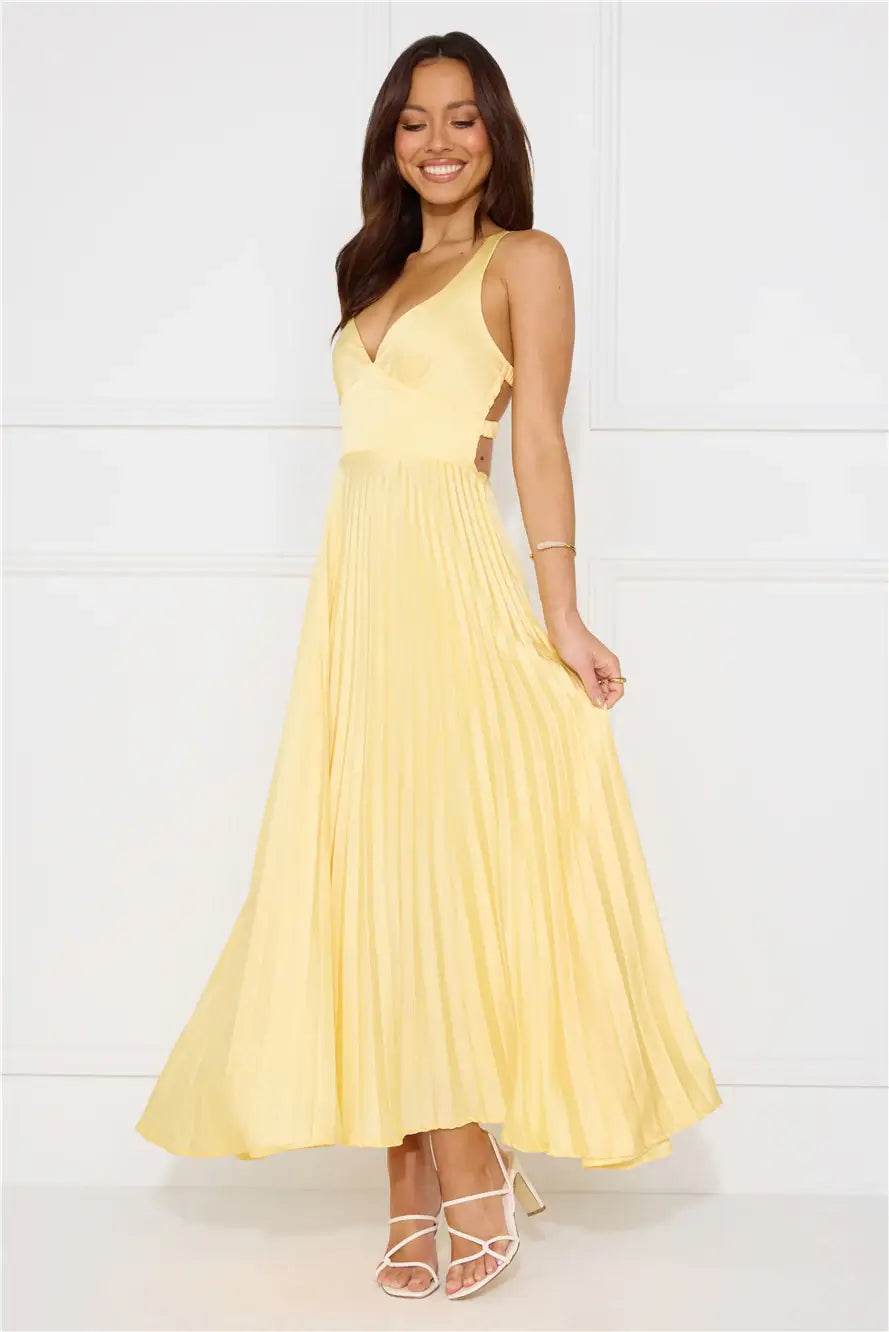 Robe Longue Plissée Chic - JOLYUP