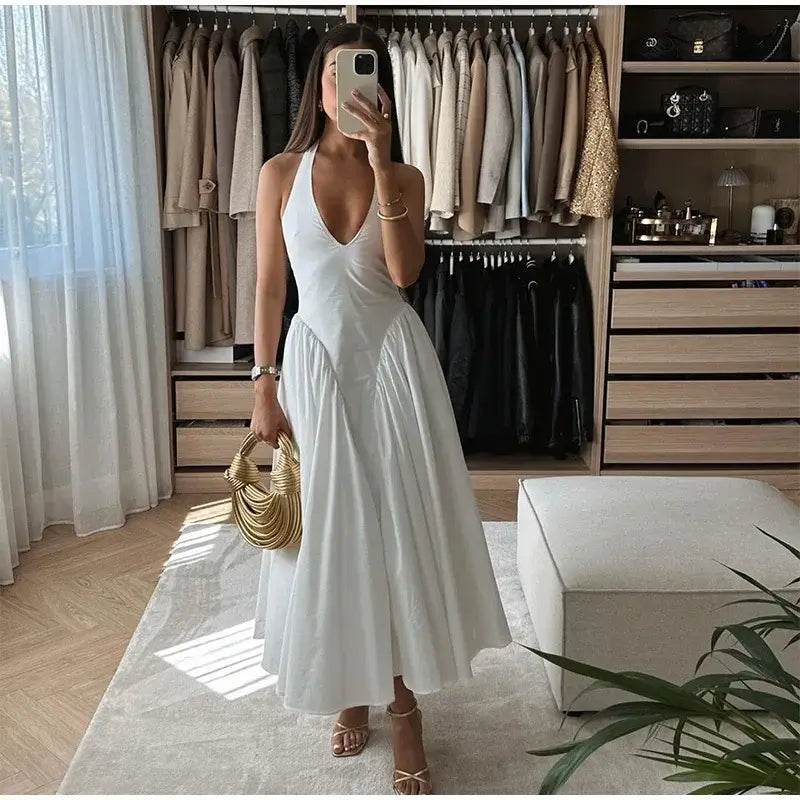Robe Blanche Évasée - JOLYUP