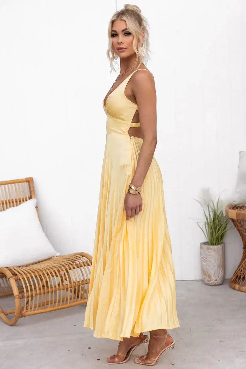 Robe Longue Plissée Chic - JOLYUP