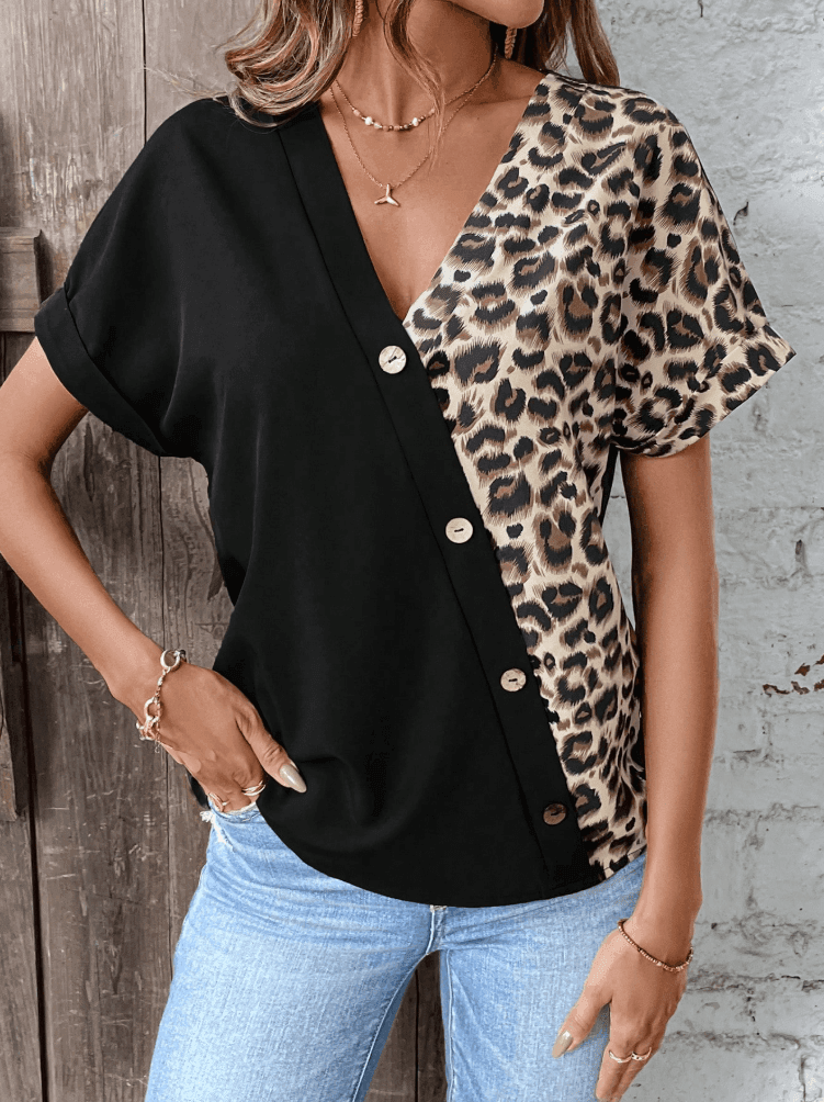 Blouse Léopard Chic Femme - JOLYUP