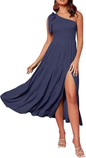 Robe Longue Asymétrique Femme - JOLYUP