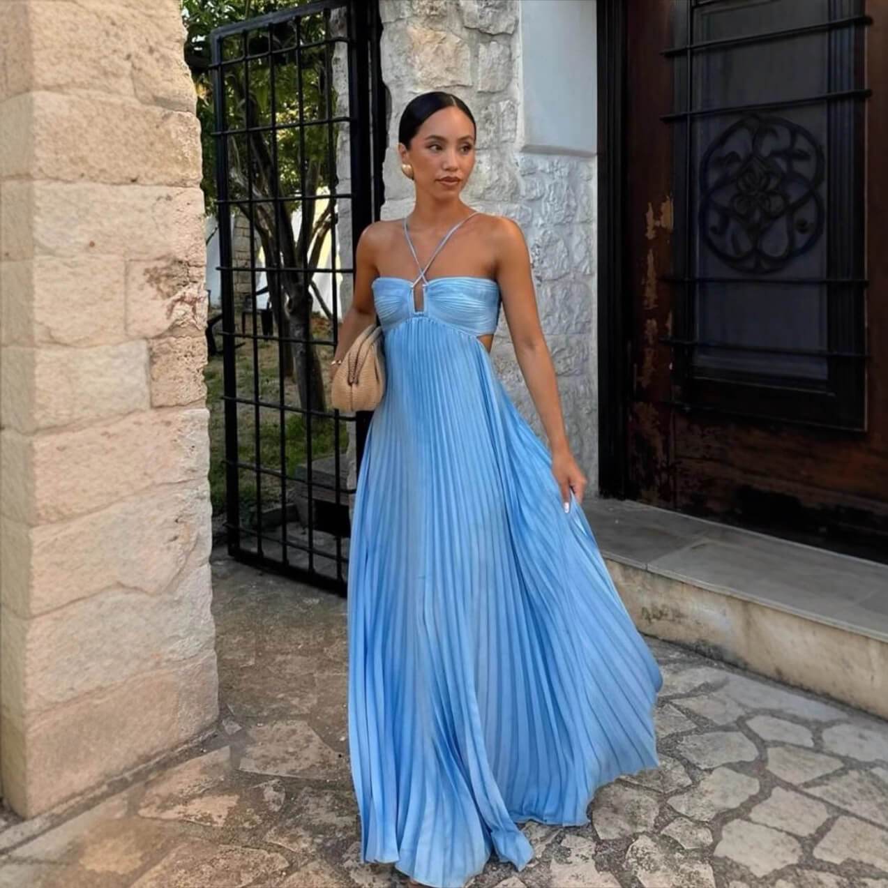 Robe Fluide Bleue – Look Chic Estival - JOLYUP