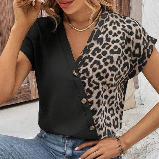 Blouse Léopard Chic Femme - JOLYUP