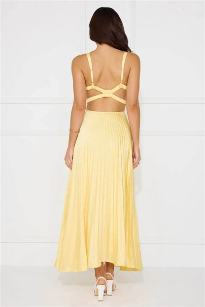 Robe Longue Plissée Chic - JOLYUP