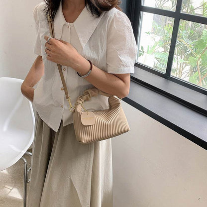 Sac à Main Plissé Chic avec Poignée Froncée – Élégance Moderne et Tendance - JOLYUP