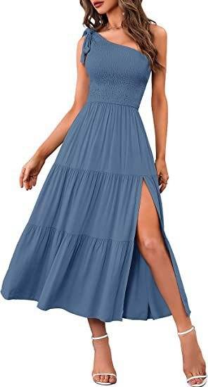 Robe Longue Asymétrique Femme - JOLYUP