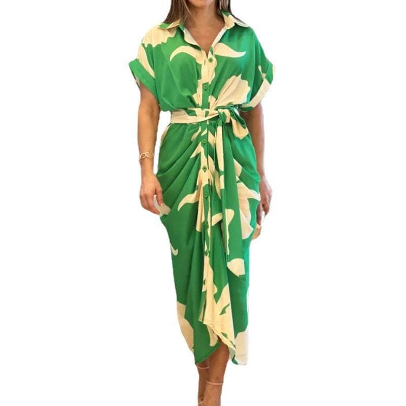 Robe Chemise Imprimée Élégante - JOLYUP