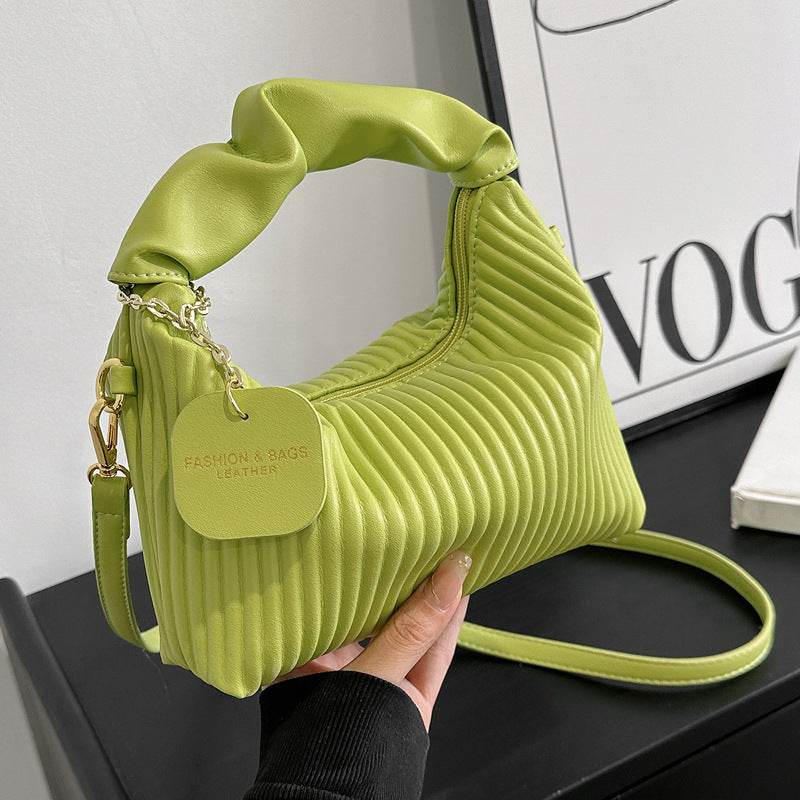 Sac à Main Plissé Chic avec Poignée Froncée – Élégance Moderne et Tendance - JOLYUP