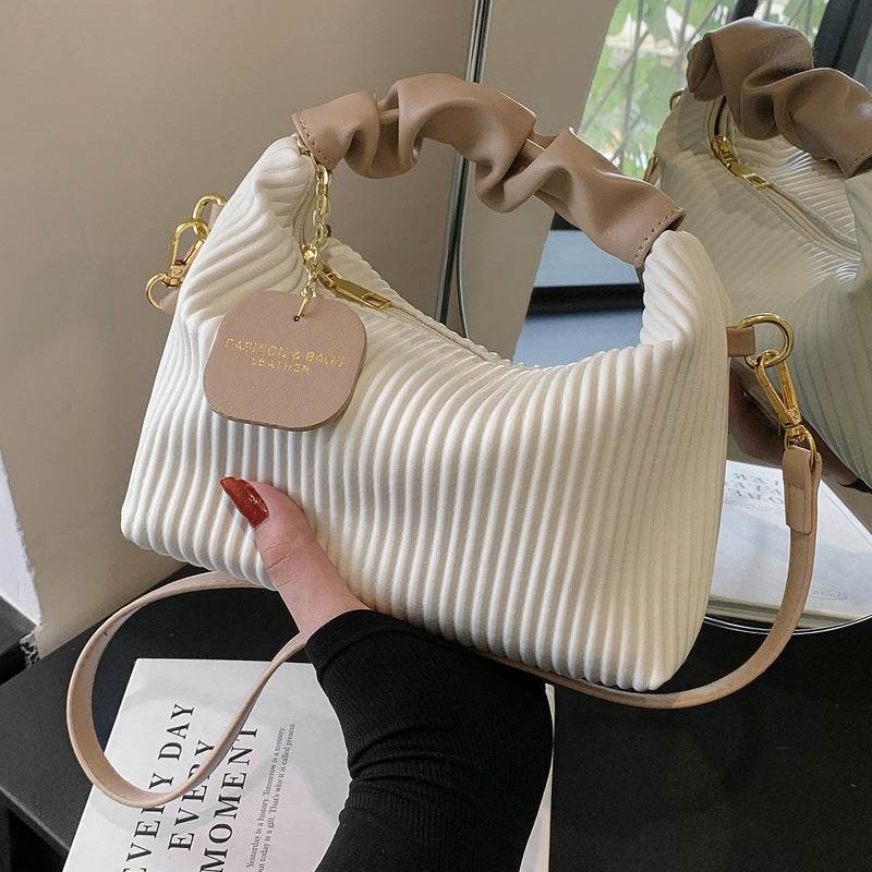 Sac à Main Plissé Chic avec Poignée Froncée – Élégance Moderne et Tendance - JOLYUP