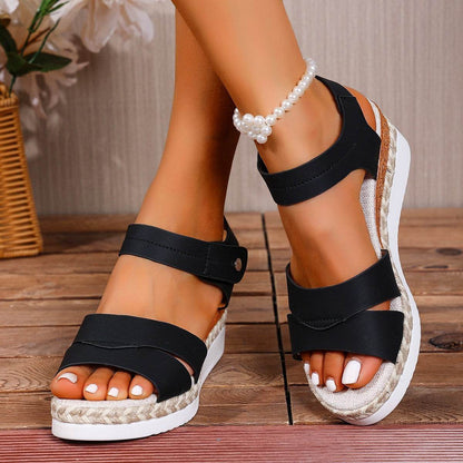 Sandales Compensées Été à Bride Ajustable - JOLYUP