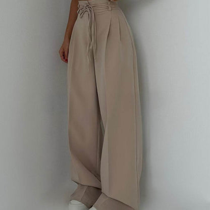 Pantalon Taille Haute à Lacets - JOLYUP
