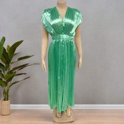 Robe Plissée Évasée - JOLYUP