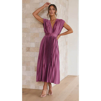 Robe Plissée Évasée - JOLYUP