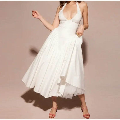 Robe Blanche Évasée - JOLYUP