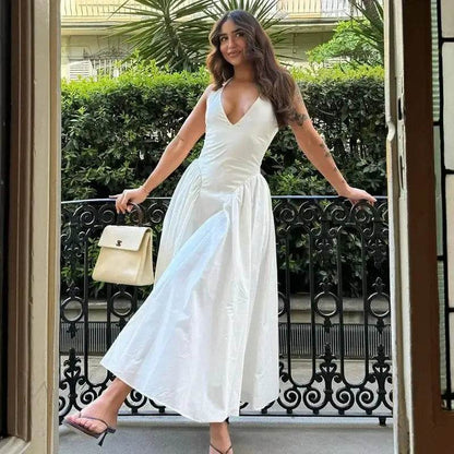 Robe Blanche Évasée - JOLYUP