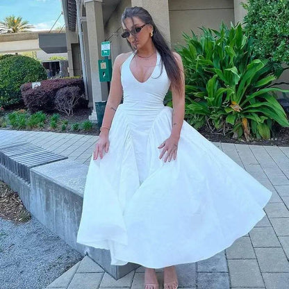 Robe Blanche Évasée - JOLYUP