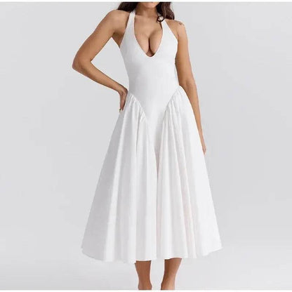 Robe Blanche Évasée - JOLYUP