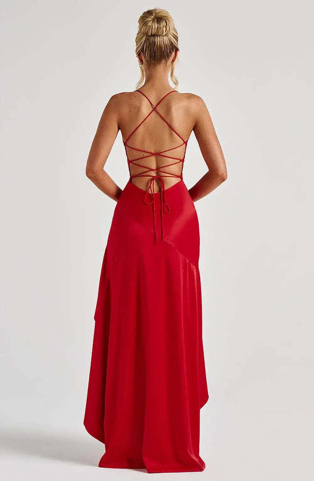 Robe Longue Satinée Élégance - JOLYUP