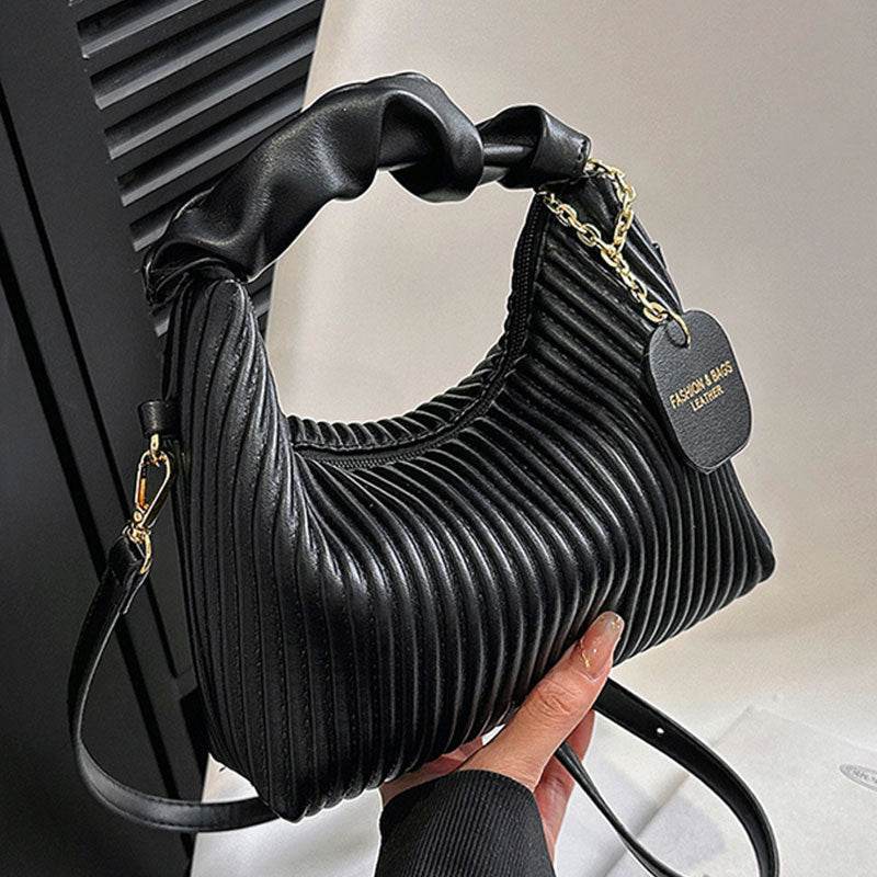 Sac à Main Plissé Chic avec Poignée Froncée – Élégance Moderne et Tendance - JOLYUP