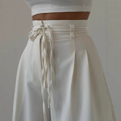 Pantalon Taille Haute à Lacets - JOLYUP