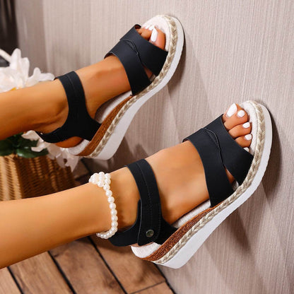 Sandales Compensées Été à Bride Ajustable - JOLYUP
