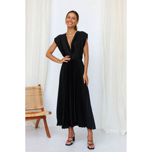 Robe Plissée Évasée - JOLYUP