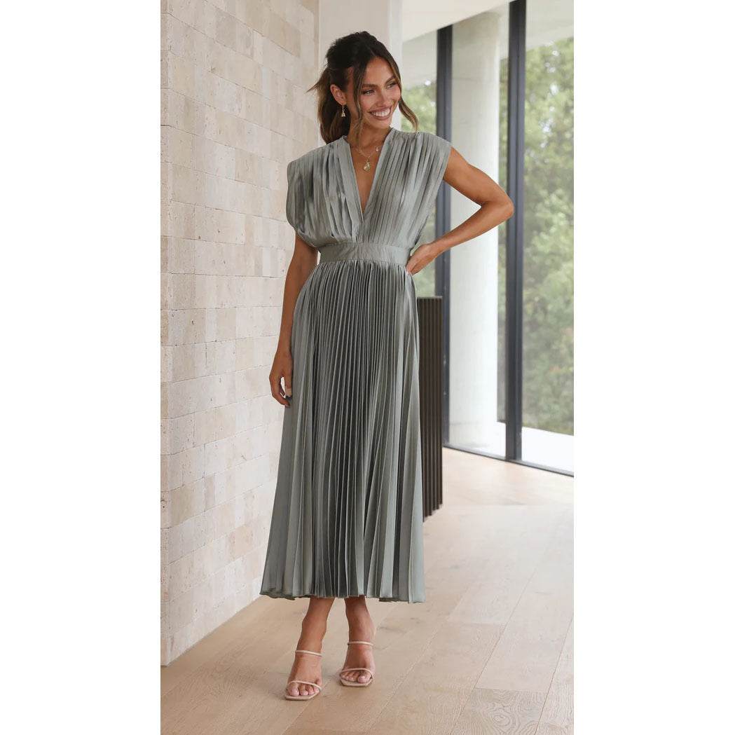 Robe Plissée Évasée - JOLYUP