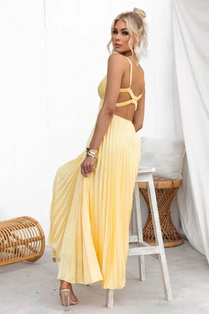 Robe Longue Plissée Chic - JOLYUP